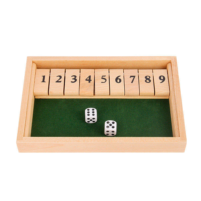 Hjemix | Shut The Box Spill - Morsomt Bordmatspill for Voksne & Barn