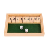 Hjemix | Shut The Box Spill - Morsomt Bordmatspill for Voksne & Barn