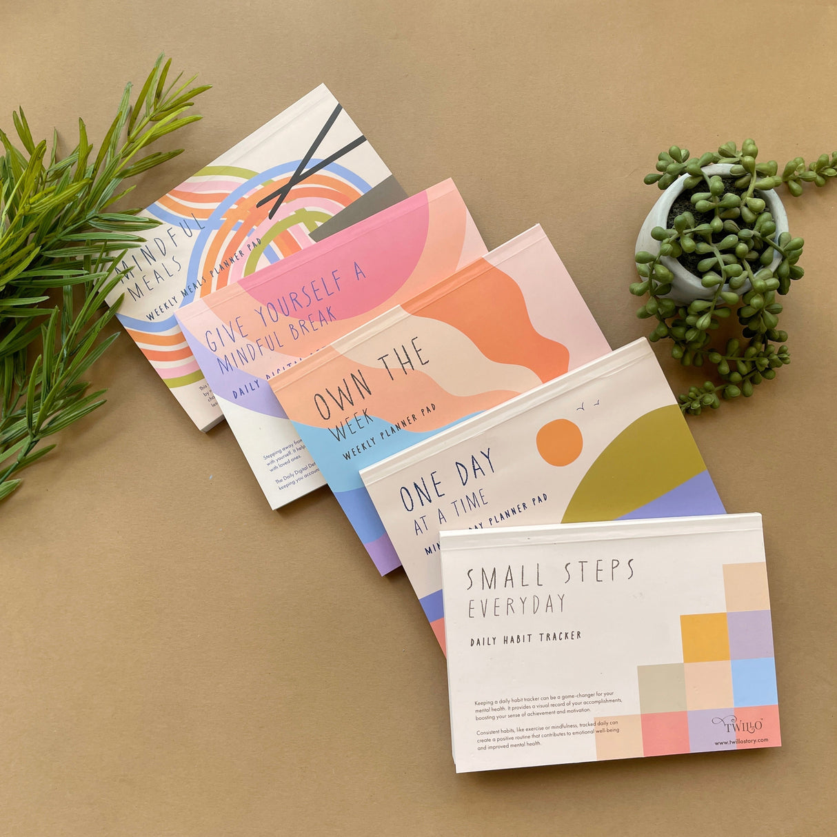 Hjemix | Produktivitets- og velværeplanlegger sett av 5