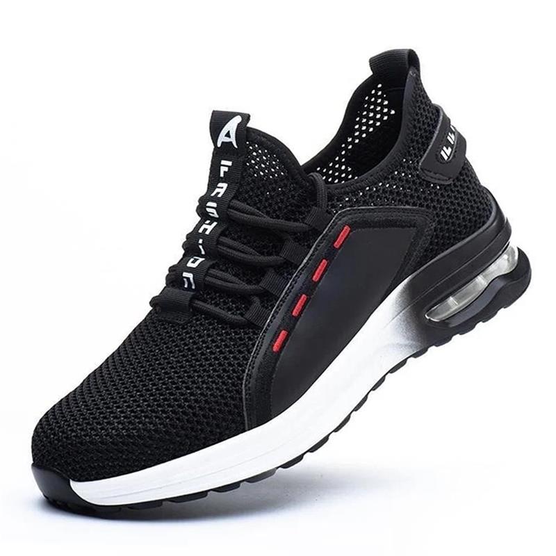 Hjemix | Ultralett, pustende, sklisikre arbeidssko med ståltå - Gratis frakt