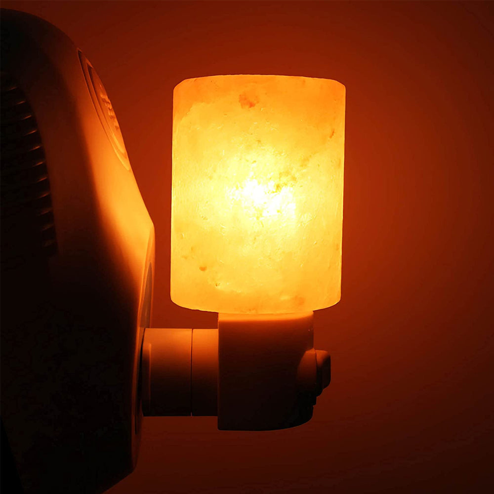 Hjemix | Naturlig krystall Himalayasaltlampe | Pluggbordlampe