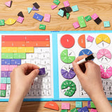 Hjemix | Montessori Magnetisk Bok Brøk Puslespill For Barn