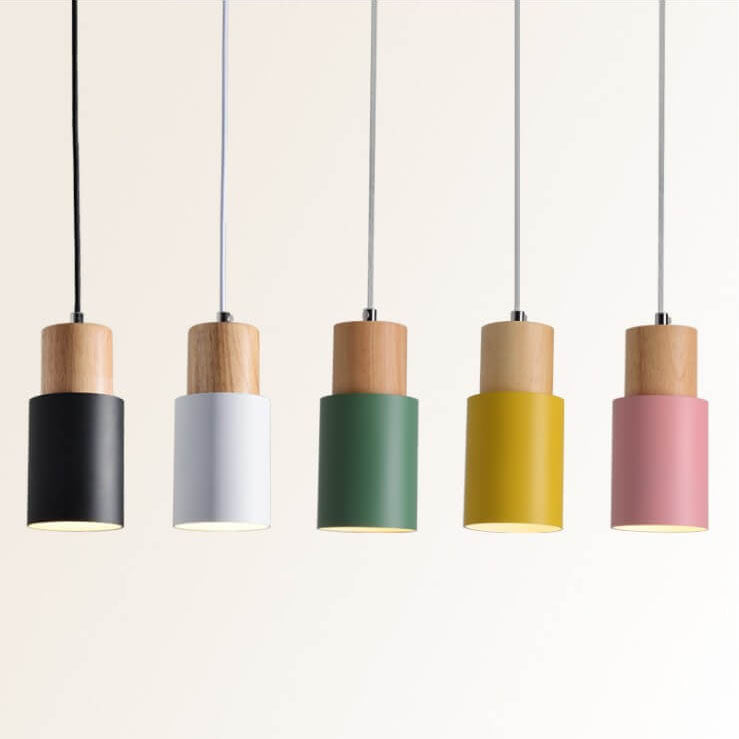 Hjemix | SinglePend - Nordic Macaron Cylinder Aluminium 1-flamme LED pendellampe