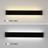 Hjemix | Nordisk LED Vegglampe - Moderne Børstet Aluminum Innendørs Vegglampe