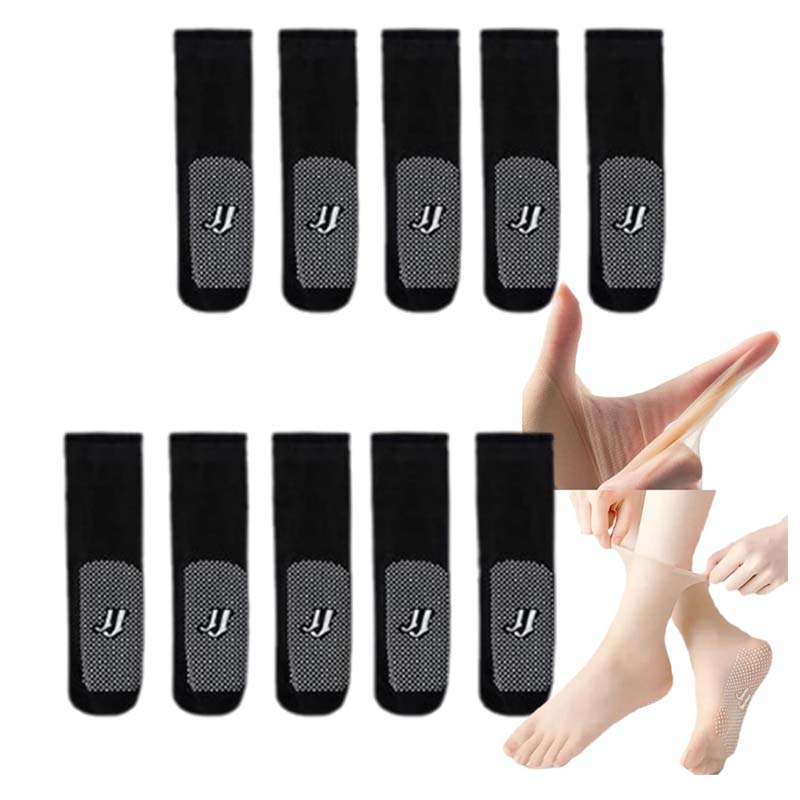 Hjemix | Vår Sommer Usynlige Non-Slip Krystall Silke Sokker