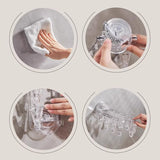 Hjemix | Sugkop sammenleggbart klesstativ med klips