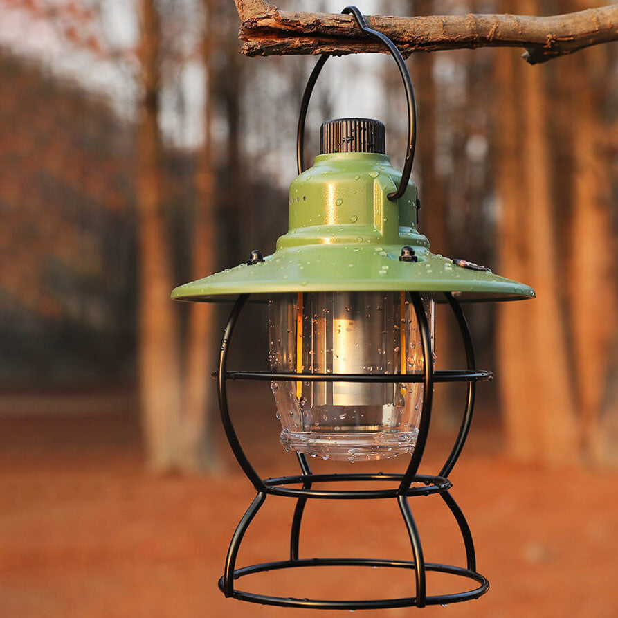 Hjemix | Utendørs Vintage Camping Lys Hest Lys Oppladbart Bærbart Camping Lys