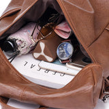 Hjemix | Ryggsekk med stor kapasitet - Full lær