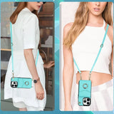 Hjemix | Læderlommebok med ring og snor for iPhone