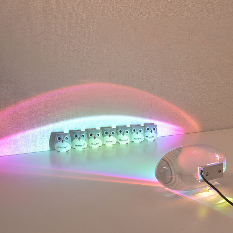 Hjemix | Kreativ Krystallprojeksjon Engel Øyne LED Bordlampe