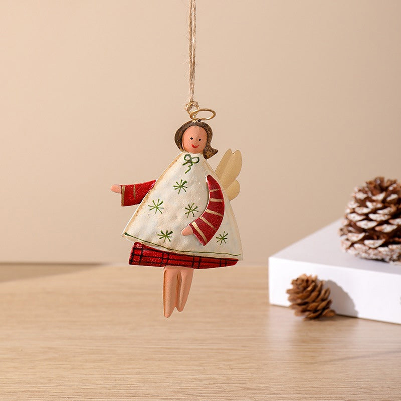 Hjemix | Retro Jern Kunst Juleengel Dekorasjon