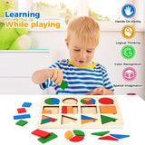 Hjemix | Montessori tre sorteringsspill med geometriske former