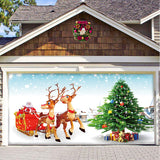 Hjemix | Snow Garage Door Banner Ornament