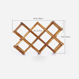 Hjemix | Sammenleggbar Frittstående Trevinsstativ