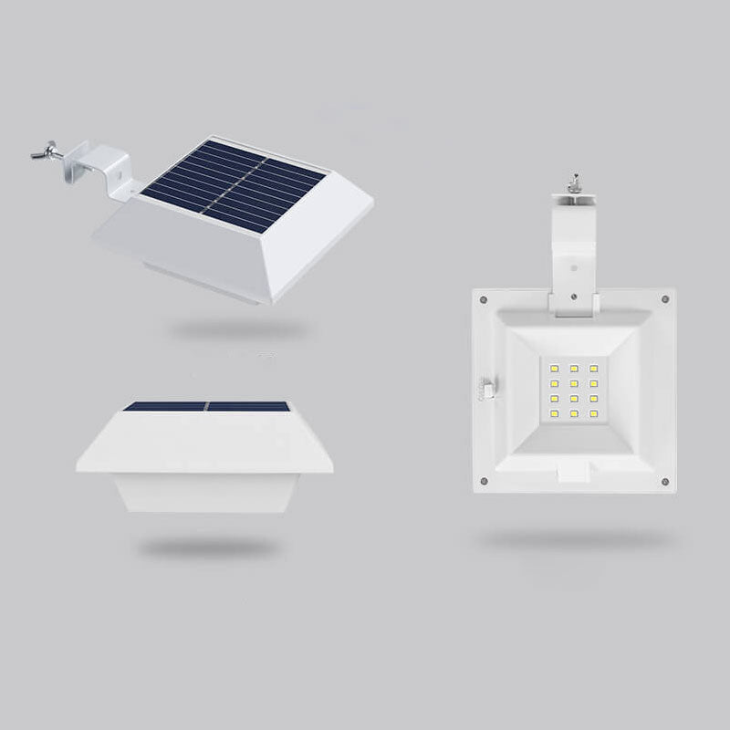 Hjemix | Solar UFO-formet design gjerde lys LED utendørs vegglampe