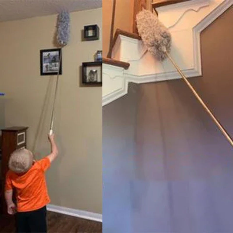 Hjemix | Utvidbar vaskbar buet mikrofiber støvkost