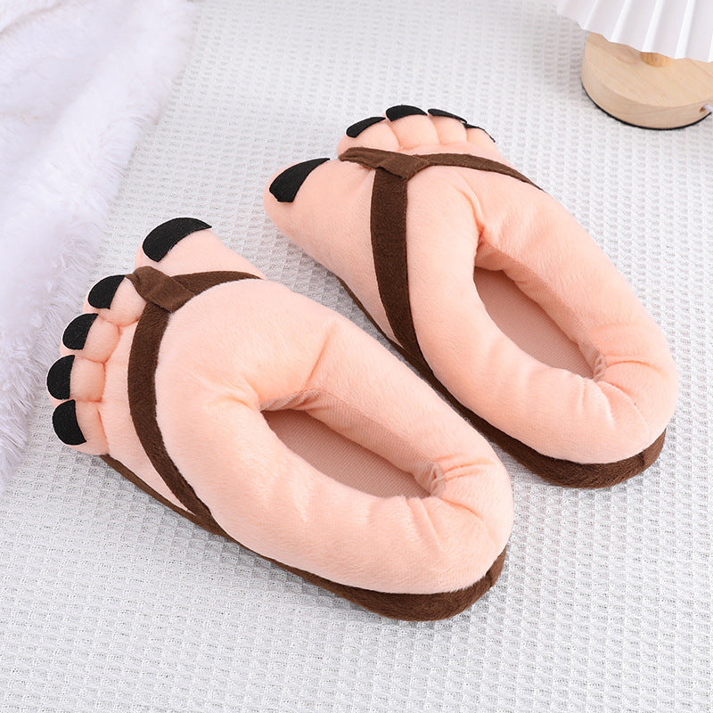 Hjemix | Morsomme fotplush novitetssandaler