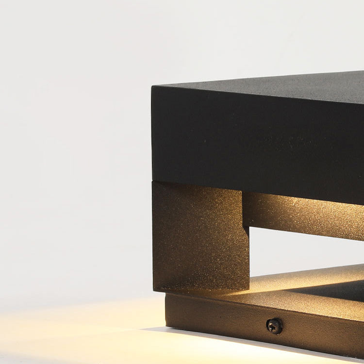 Hjemix | LumaCast LED Utendørsbelysning | Modern Rustfritt Stål Lampe | Vanntett | Hage- og Landskapsbelysning