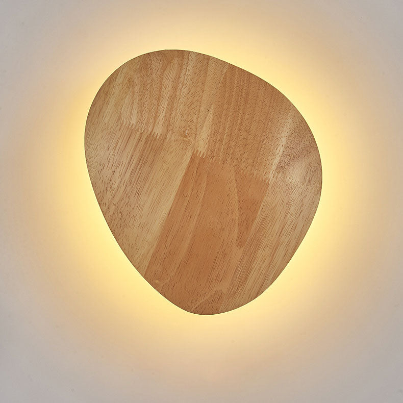 Hjemix | Moderne Minimalistisk Rund Uregelmessig Oval Tre LED Vegglampe for Stue