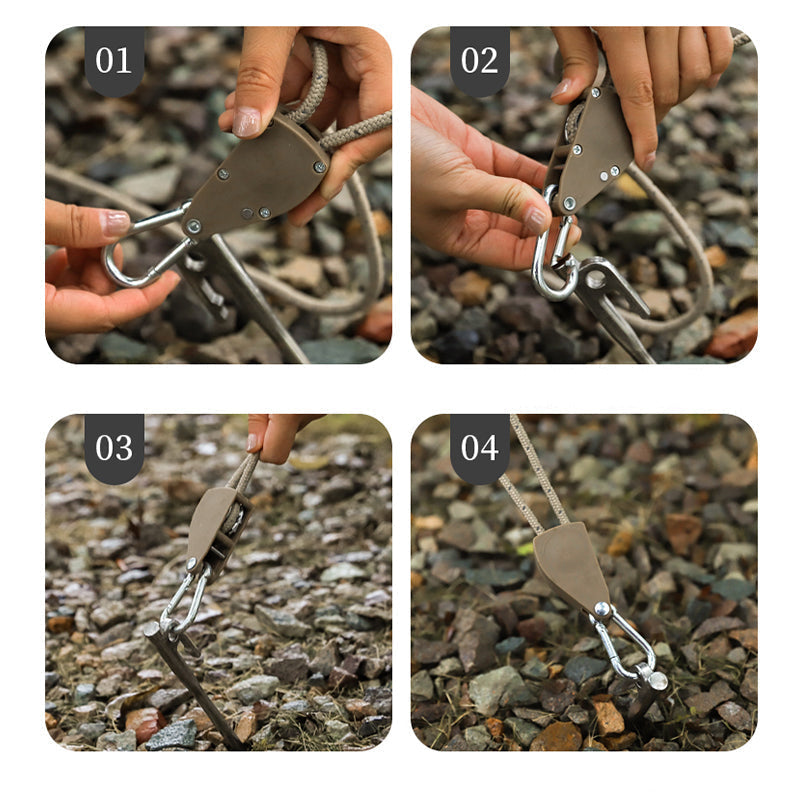 Hjemix | Bærbar Justerbar Tau Seil for Camping