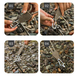 Hjemix | Bærbar Justerbar Tau Seil for Camping