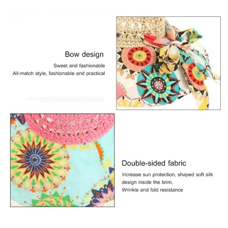 Hjemix | Fashion Hollow Printed Sun Hat