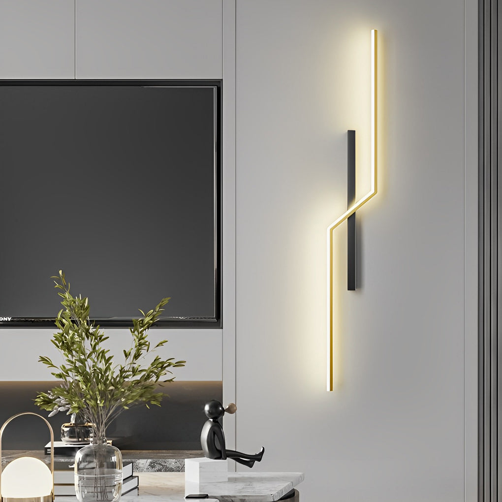 Hjemix | Linjer Kreativ LED Moderne Minimalistisk Vegglampe Dekorative Vegglamper Belysning