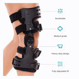 Hjemix | Osteoarthritis Relief Knee Brace | Medial og Lateral OA Støtte for Beinsmerter ved Slitasjegikt