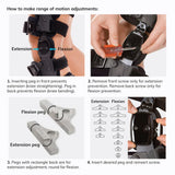 Hjemix | Osteoarthritis Relief Knee Brace | Medial og Lateral OA Støtte for Beinsmerter ved Slitasjegikt