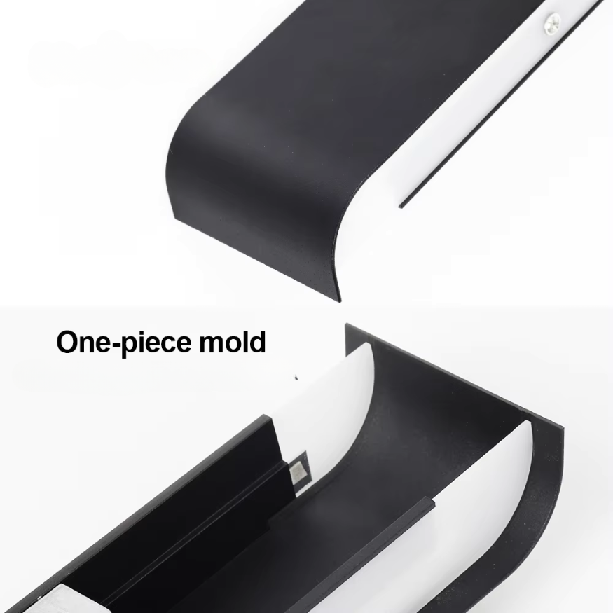 Hjemix | Nordisk LED Vegglampe - Moderne Børstet Aluminum Innendørs Vegglampe