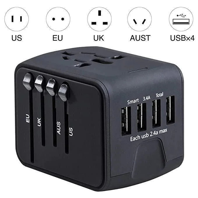 Hjemix | Universal 100V-220V Smart Travel Adapter Spenningskonverter