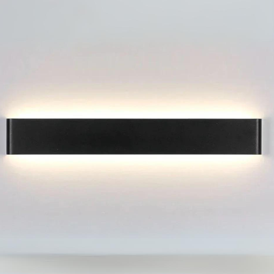 Hjemix | Nordisk LED Vegglampe - Moderne Børstet Aluminum Innendørs Vegglampe