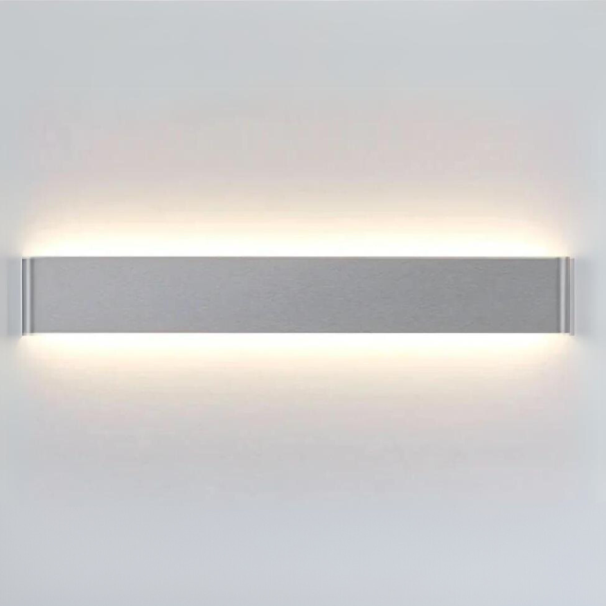 Hjemix | Nordisk LED Vegglampe - Moderne Børstet Aluminum Innendørs Vegglampe