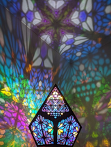 Hjemix | Glass-i-Blokk Stil LED Bordlampe - LumiAura