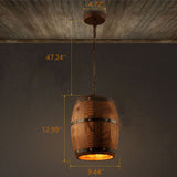 Hjemix | BarrelGlow Vintage Pendellampe | Trevinfat Design | 1-pære | Rustikk Belysning