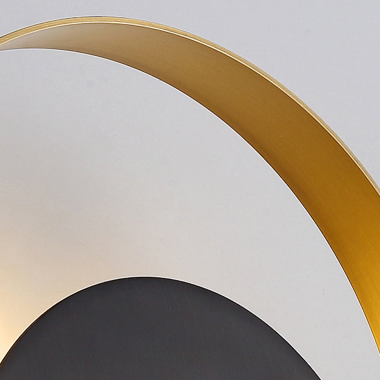 Hjemix | Moderne Minimalistisk Jern Sirkel Ring 1-Lyskilde Vegglampe For Soverom