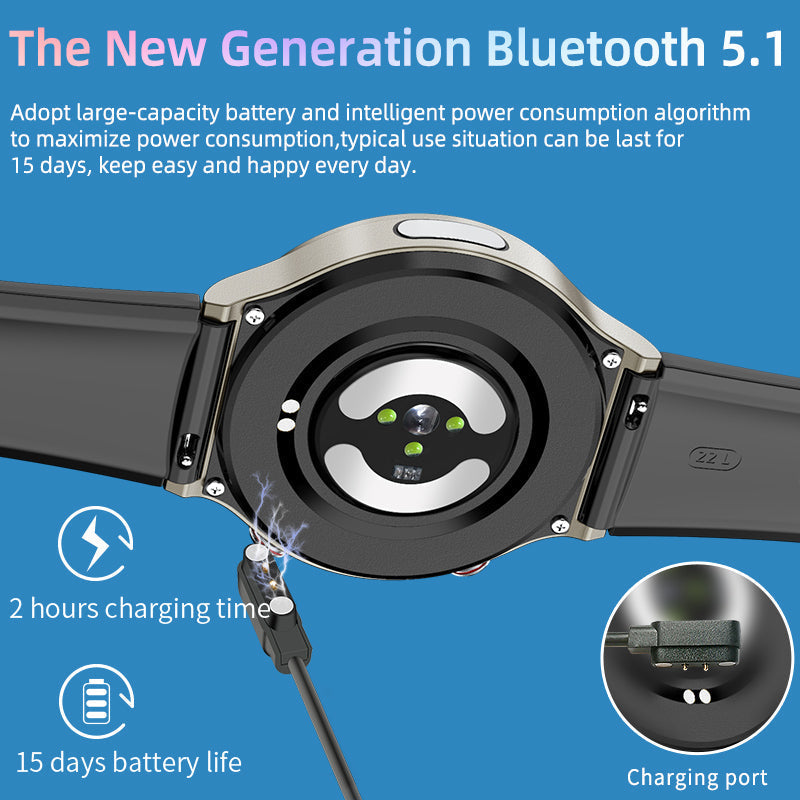 Hjemix | CFDA EKG Blodoksygen Hjertefrekvens Helseovervåking Smartklokke