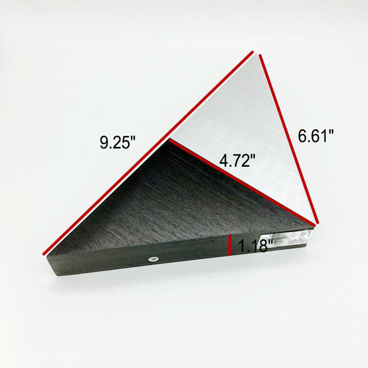 Hjemix | TriLumina Prism LED Vegglampe | Kreativ Pyramide Design | Aluminium & Akryl | Fargede Lysalternativer