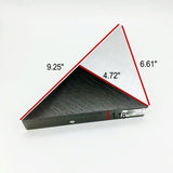 Hjemix | TriLumina Prism LED Vegglampe | Kreativ Pyramide Design | Aluminium & Akryl | Fargede Lysalternativer