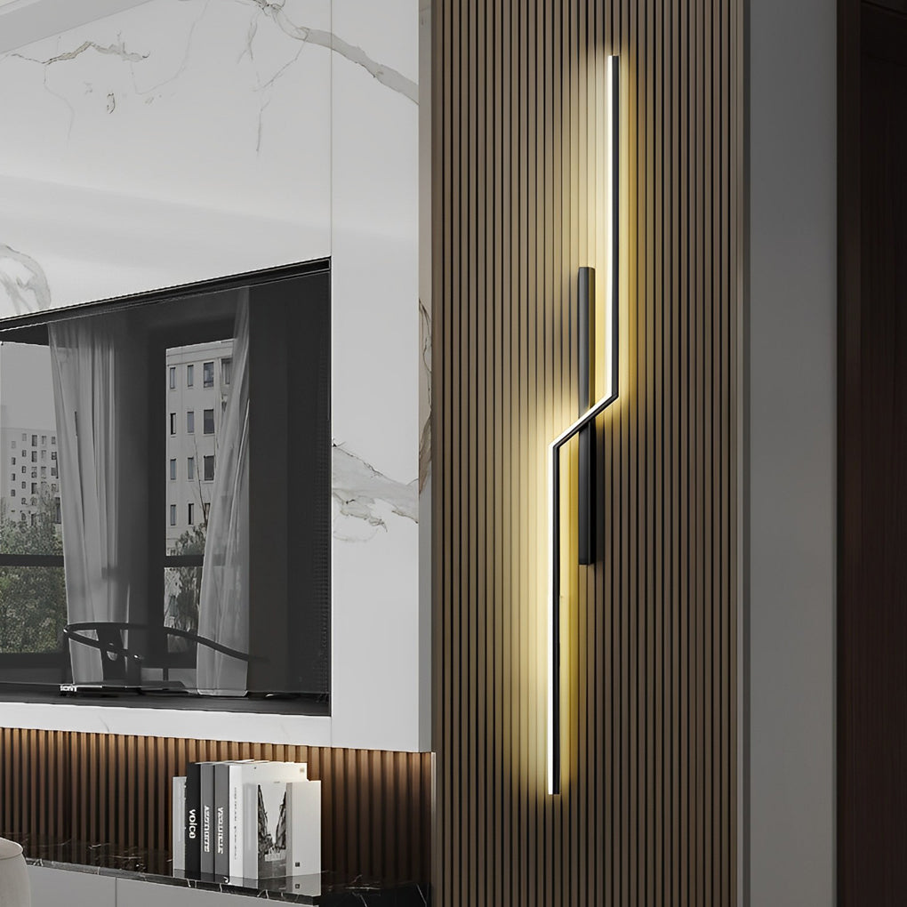 Hjemix | Linjer Kreativ LED Moderne Minimalistisk Vegglampe Dekorative Vegglamper Belysning
