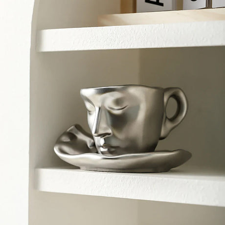 Hjemix | Kyssnades Face keramisk kaffekopp