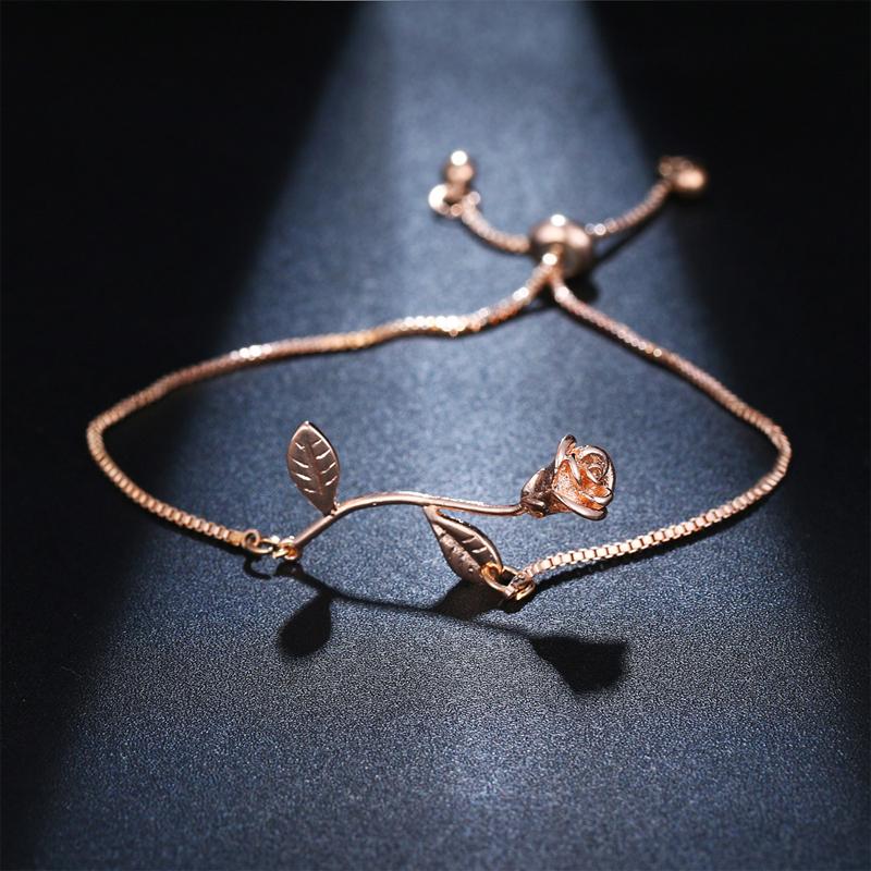 Hjemix | Rose Blomst Charm Armbånd