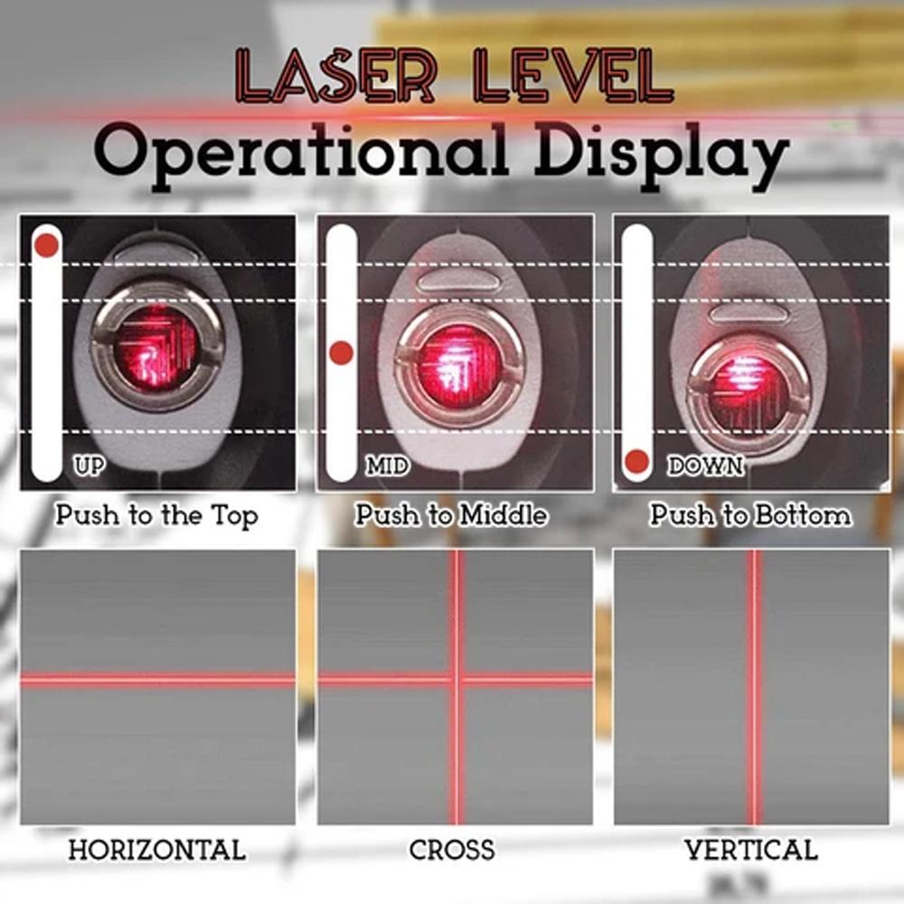 Hjemix | Multifunksjonell Laser Nivå 4 i 1 Laser Måleverktøy