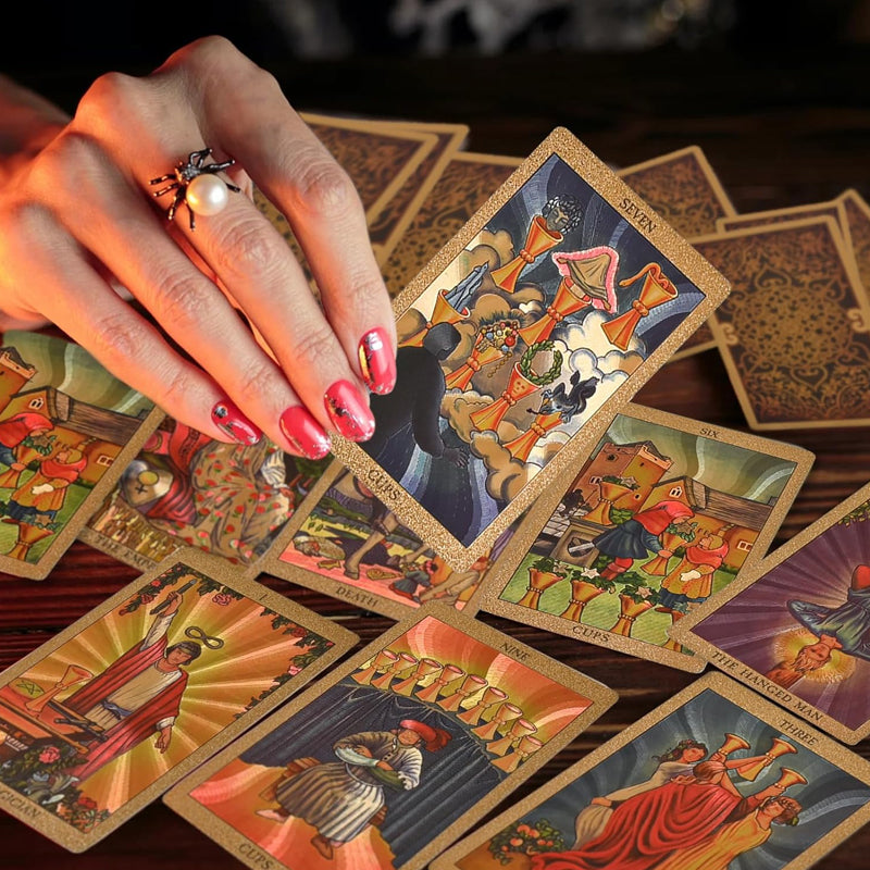 Oppdag den mystiske verden av Tarot Gold Foil Tarot