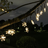 Hjemix | Moderne Art Deco vanntett Solar-PVC-Gummi-akryl-snor-bees-ball-kristall-ball-fall-LED lys utendørs for hagen