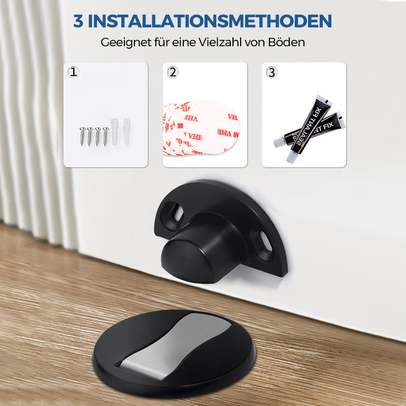 Hjemix | Usynlig magnetisk dørstopper laget av rustfritt stål