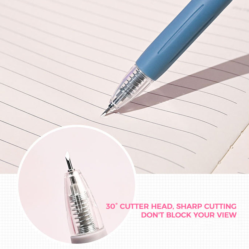 Hjemix | Morandi Cartoon Pattern Student Universal Knife Pen