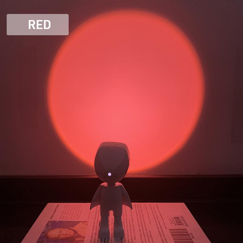 Hjemix | Romantisk Moderne Robot Solnedgang Lampe