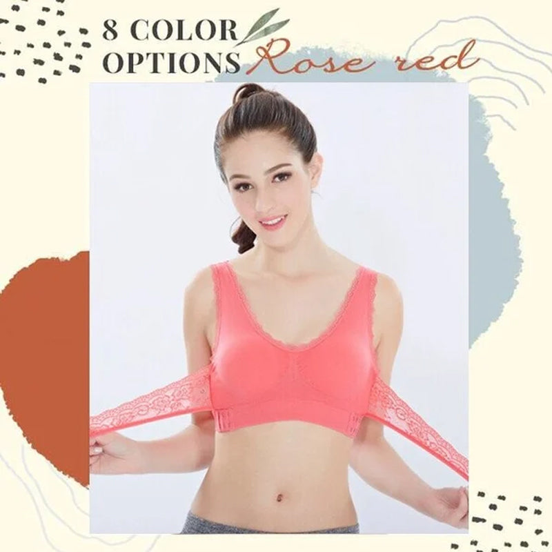 Hjemix | Front Cross-Side Buckle Lace Bh