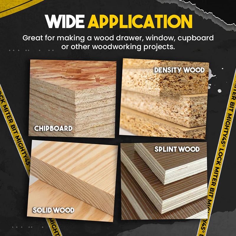 Hjemix | Router Bit 45-graders limfuge låsemiter